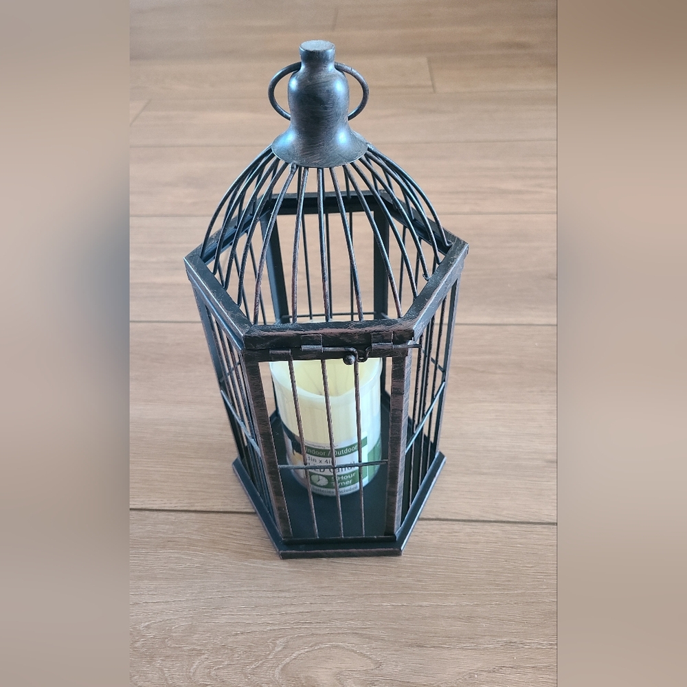 New! Hallmark Metal Decorative Birdcage Candle Holder - Picture 5 of 8